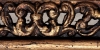 Or antique patin� us� baroque ajour� inser� 107X45 mm